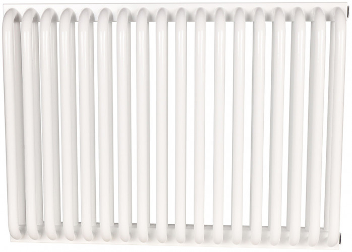 Стальной трубчатый радиатор 2-колончатый Rommer RST 2050/18 боковое подключение RAL9016