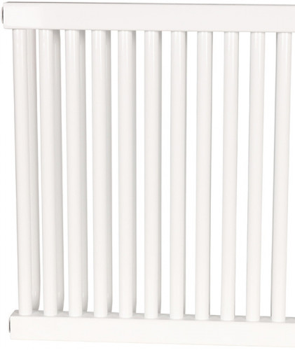 Стальной трубчатый радиатор 2-колончатый Rommer RST 2050/18 боковое подключение RAL9016