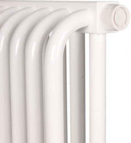 Стальной трубчатый радиатор 2-колончатый Rommer RST 2050/18 боковое подключение RAL9016