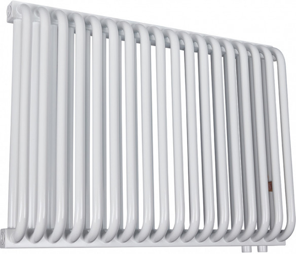 Стальной трубчатый радиатор 2-колончатый Rommer RST 2050/18 нижнее правое подключение RAL9016