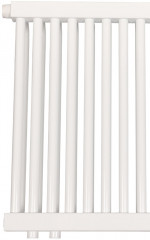 Стальной трубчатый радиатор 2-колончатый Rommer RST 2050/18 нижнее правое подключение RAL9016