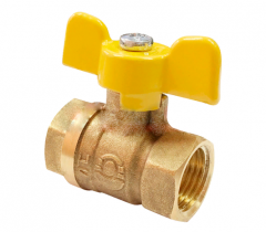 Кран шаровый газовый VALFEX 1/2" ВН/ВН бабочка 11Б27фтМ