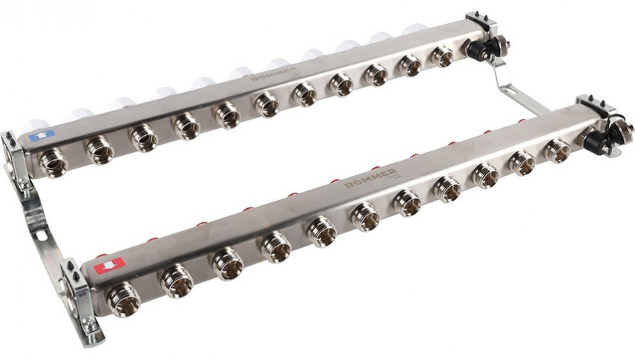 Для отопления Rommer 1"/3/4"x11 с запорными клапанами (RMS-3201-000011)