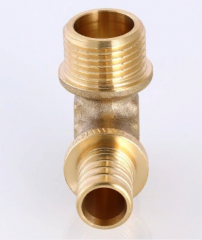 Угольник аксиальный Valtec 25х3/4 VTm.453.BG.002505 с переходом на наружную резьбу