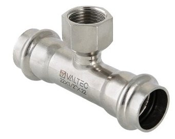Тройник из нержавеющей стали с внутренней резьбой Valtec VTi.932.I.150415