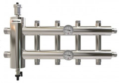 Распределительный коллектор с гидрострелкой GSK32-5 85 кВт 5 контуров