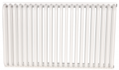 Стальной трубчатый радиатор 2-колончатый Rommer RST 2050/22 боковое подключение RAL9016