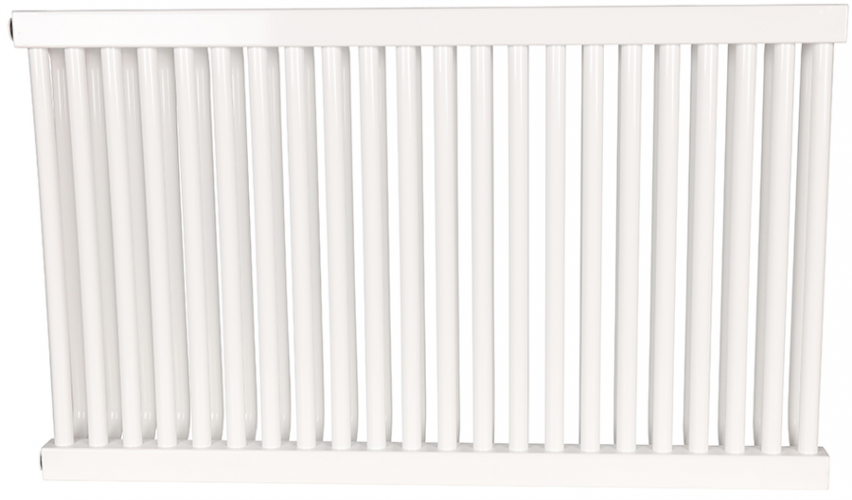 Стальной трубчатый радиатор 2-колончатый Rommer RST 2050/22 боковое подключение RAL9016