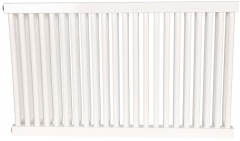 Стальной трубчатый радиатор 2-колончатый Rommer RST 2050/22 боковое подключение RAL9016