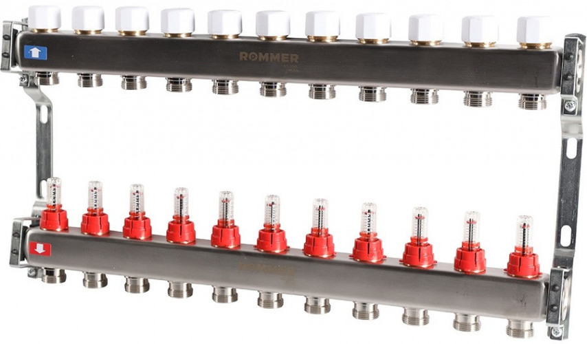 Для отопления Rommer 1"/3/4"x11 с расходомерами (RMS-1200-000011)