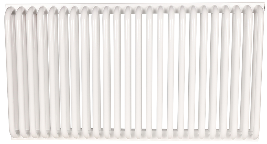 Стальной трубчатый радиатор 2-колончатый Rommer RST 2050/24 боковое подключение RAL9016