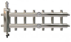 Распределительный коллектор с гидрострелкой GSK32-7 85 кВт 7 контуров