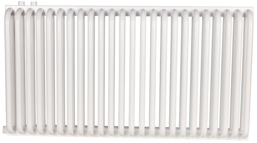 Стальной трубчатый радиатор 2-колончатый Rommer RST 2050/24 нижнее правое подключение RAL9016