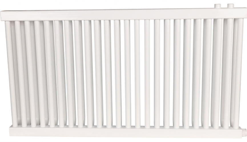 Стальной трубчатый радиатор 2-колончатый Rommer RST 2050/24 нижнее правое подключение RAL9016