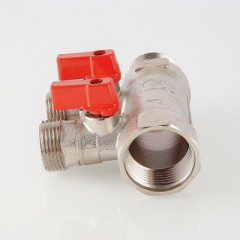 Коллектор с отсекающими кранами Valtec 1&quot;х3 выхода Евроконус 3/4 VTc.580.NE.0603