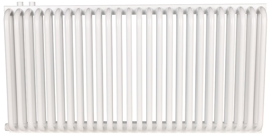 Стальной трубчатый радиатор 2-колончатый Rommer RST 2050/26 нижнее правое подключение RAL9016