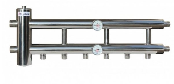 Распределительный коллектор с гидрострелкой GSK40-3.1 120 кВт 3+1 контур