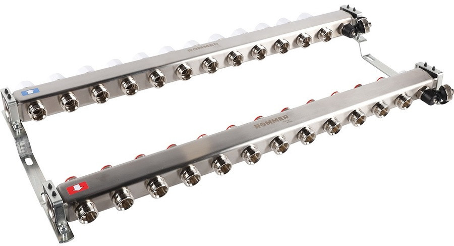 Для отопления Rommer 1"/3/4"x12 с запорными клапанами (RMS-3201-000012)