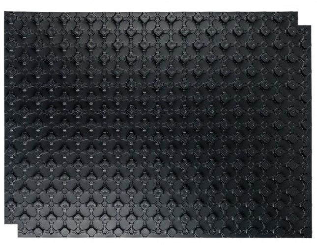 Мат для теплого пола STOUT с бобышками черный 1100х800х20 SMF-0001-110802