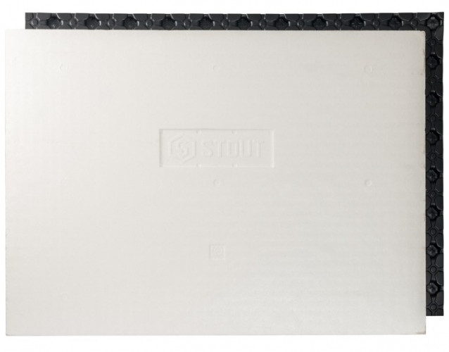 Мат для теплого пола STOUT с бобышками черный 1100х800х20 SMF-0001-110802