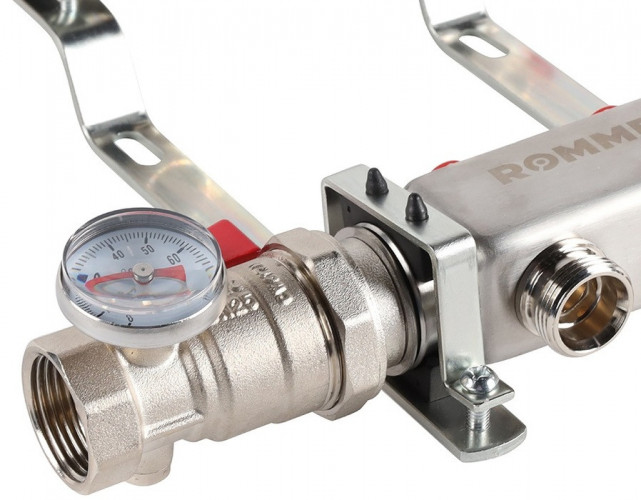 Для отопления Rommer 1"/3/4"x2 с запорными клапанами (RMS-3210-000002)