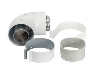 Отвод коаксиальный STOUT D60/100