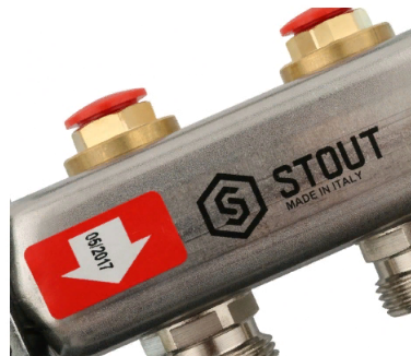 Коллекторный блок STOUT 1"х2х3/4" SMS-0922-00002 без расходомеров
