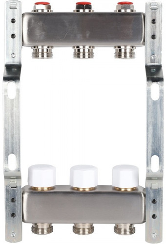 Для отопления Rommer 1"/3/4"x3 с запорными клапанами (RMS-3200-000003)