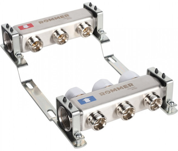 Для отопления Rommer 1"/3/4"x3 с запорными клапанами (RMS-3200-000003)