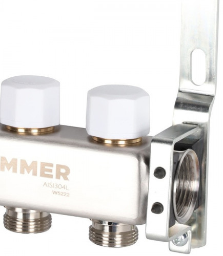 Для отопления Rommer 1"/3/4"x3 с запорными клапанами (RMS-3200-000003)