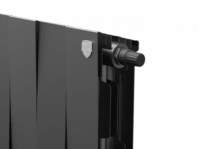 Биметаллический радиатор отопления Royal Thermo PianoForte 200 12 секций Noir Sable VDR