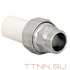 Американка трубная РосТурПласт (Ниппельное соединение), наруж. резьба 20х1/2&quot; арт.14287