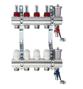 Коллекторная группа TIM KC003 3 выхода без кранов латунь