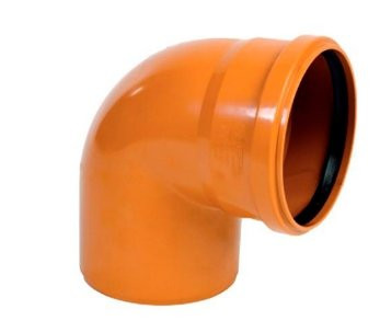 Отвод канализационный наружный Политэк 200 угол 90