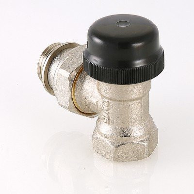 Клапан термостатический для радиатора угловой с преднастройкой Valtec 3/4 VT.037.N.05