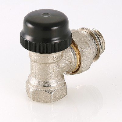 Клапан термостатический для радиатора угловой с преднастройкой Valtec 3/4 VT.037.N.05
