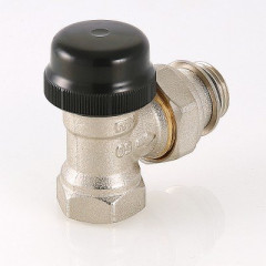 Клапан термостатический для радиатора угловой с преднастройкой Valtec 3/4 VT.037.N.05