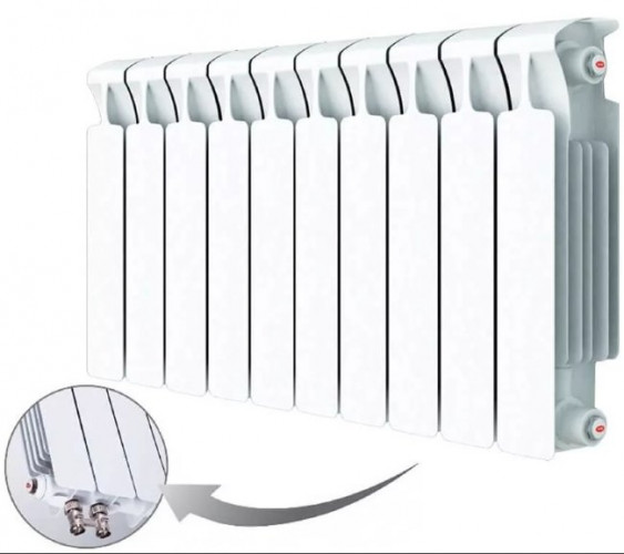 Радиатор биметаллический Rifar Monolit Ventil 500 BVR 12 секций
