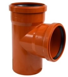 Тройник канализационный наружный Политэк 110 угол 90