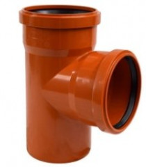 Тройник канализационный наружный Политэк 110 угол 90