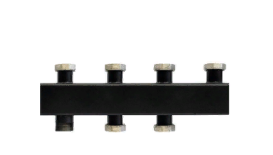 Стальной распределительный коллектор Rommer 2 контура 1"x1 1/4"