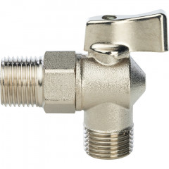Кран шаровой угловой для стиральных машин STOUT 1/2х1/2"