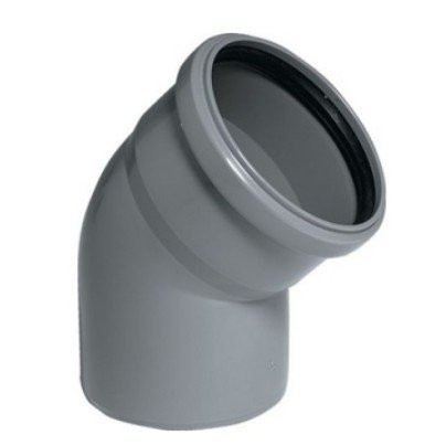 Отвод канализационный Политэк 110 угол 45