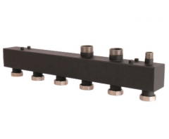 Стальной распределительный коллектор Rommer 3 контура 1 1/2 RDG-0017-004003