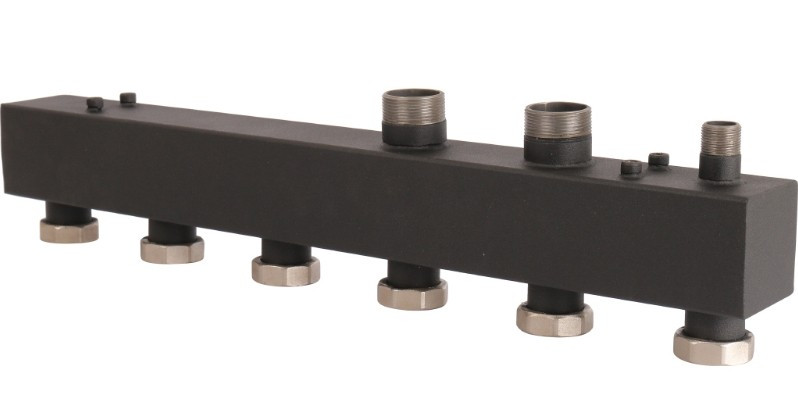 Стальной распределительный коллектор Rommer 3 контура 1 1/2 RDG-0017-004003