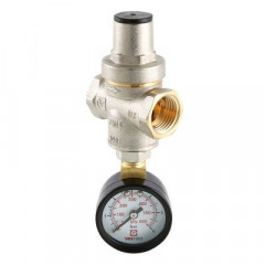 Редуктор давления с манометром Valtec 1/2" до 5,5 бар VT.088