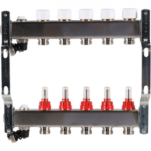 Для отопления Rommer 1"/3/4"x5 с расходомерами (RMS-1201-000005)