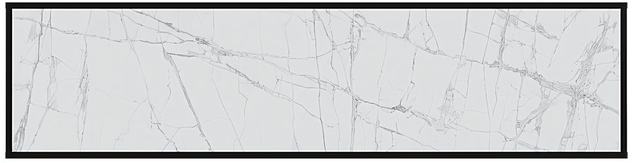 Отопительная панель STOUT WHITE STONE SCT 120*30 белый гранит / черный корпус