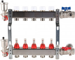 Для отопления Rommer 1"/3/4"x5 с расходомерами (RMS-1210-000005)