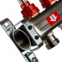 Коллекторный блок STOUT 1"х4х3/4" с расходомерами